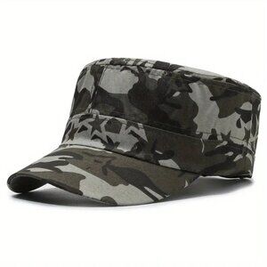 Teal Blue Military Cadet Hat Tactical Army Camo Cap‎ Adjustable Outdoor Baseball